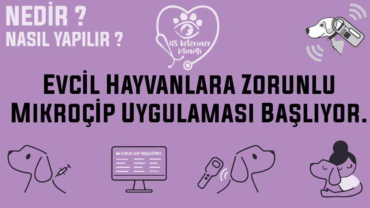 hsveteriner's tweet photo. Evcil Hayvanlarda Zorunlu Mikroçip Uygulaması Başlıyor. https://t.co/o5nqAmQAgE
@volkankoc0681
#mikroçip
#kedi
#köpek
#veteriner
#microchiped
#veterinerkliniği
#veterinarymedicine
#veterinary https://t.co/e1s3s8rnX1