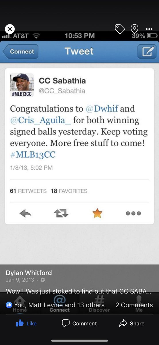 Dwhif's tweet photo. @CC_Sabathia i’m still waiting on that signed ball that I won from you in 2013...... 😞 https://t.co/kdF01bvd0i