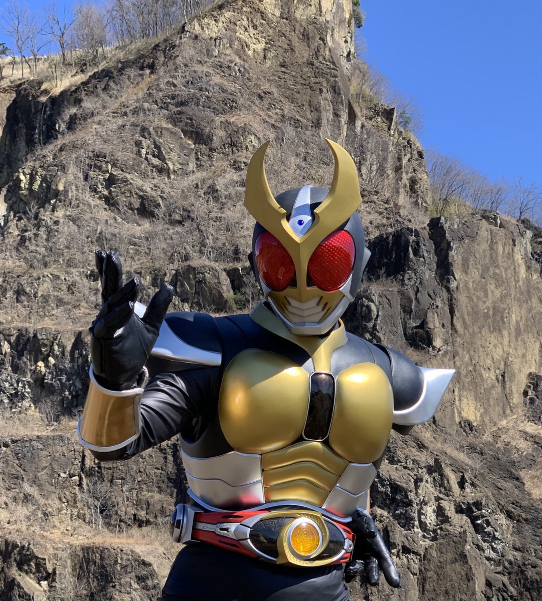 特撮聖地のこの岩舟山をバックに 撮影出来て良かったです。 #仮面