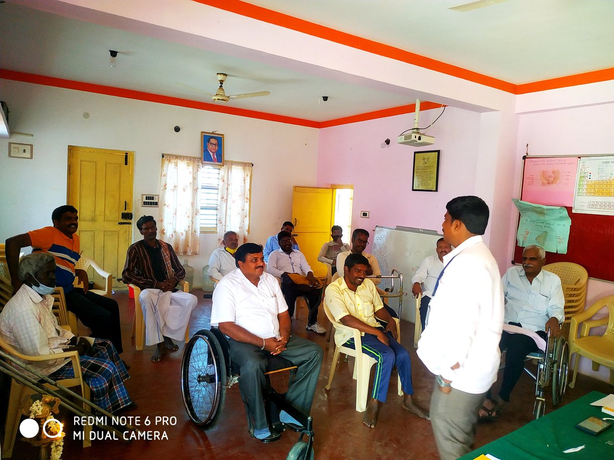 krbaas's tweet photo. KRBAAS Magadi Started CBO Leaders Training (Firts Phase) in Hassan District. total 15 Active Members are Attended the Training.  Date:-15.03.2021
Resoure Person- Mr. Gangadhar Thank you.
  
#LederasTraining #CBOMeeting #DPO #KRBAASMagadi  #Spinalcordinjury https://t.co/nlEI19qrJI