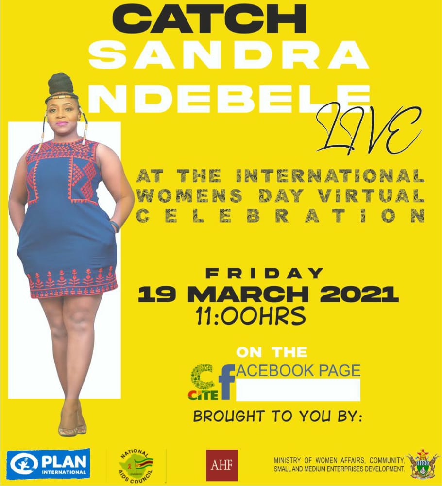 Catch @SandraNdebele @babongileSk @khayaartszw as we celebrate our virtual belated international women's day powered by Ahfzimbbawe @GlobalAhf @ahfafrica on Friday the 19th 1100hrs CAT on @citezw Facebook page. https://t.co/78c9ifk46V