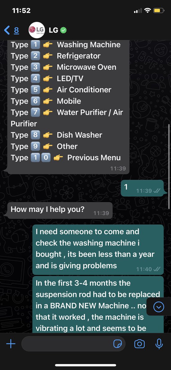 Varun3087's tweet photo. @LGIndia @LGIndia  your customer care services are ridiculous I’m trying to get through someone on the phone and on WhatsApp there is no response at all .
I would be happy to share the screenshots too .. have a look https://t.co/FNnMCV96YH