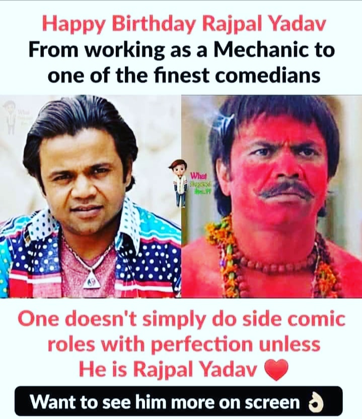Happy Birthday  .. comedy king. Yadav 