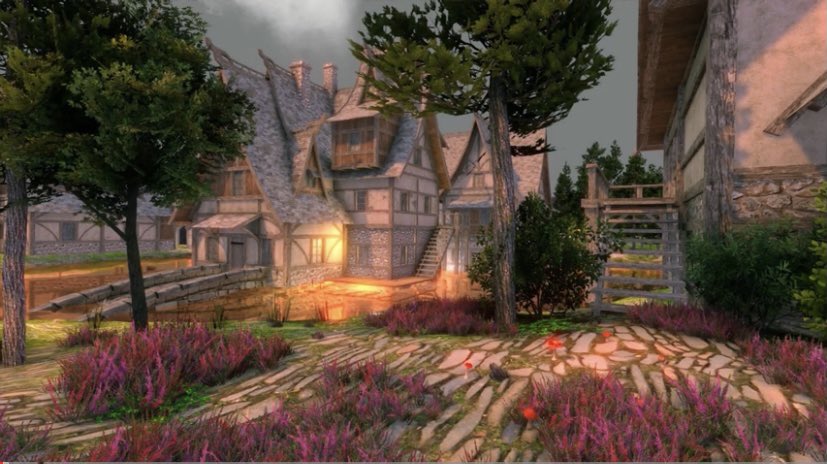 VibeRelaxing's tweet photo. Village ambience with water sounds https://t.co/ZlvyBD2NyV https://t.co/TSS9Claw1i