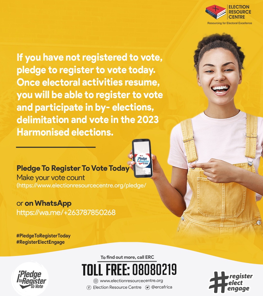 For you to participate in by- elections, you need to register to vote

For those who have registered, inspect your name here
bvrinspection.zec.org.zw 

#PledgeToRegisterZW