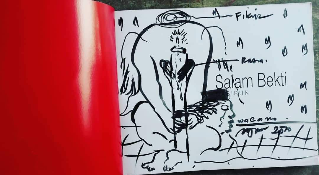 harrigieb's tweet image. Salam Bekti NASIRUN
Writer by Afrizal Malna, Sindhunata, dkk
Published by Sangkring Art Space, 2009
128 halaman, kondisi baik, spesial ada paraf (corat-coret) Nasirun
150.000

#tokobalzac #nasirun