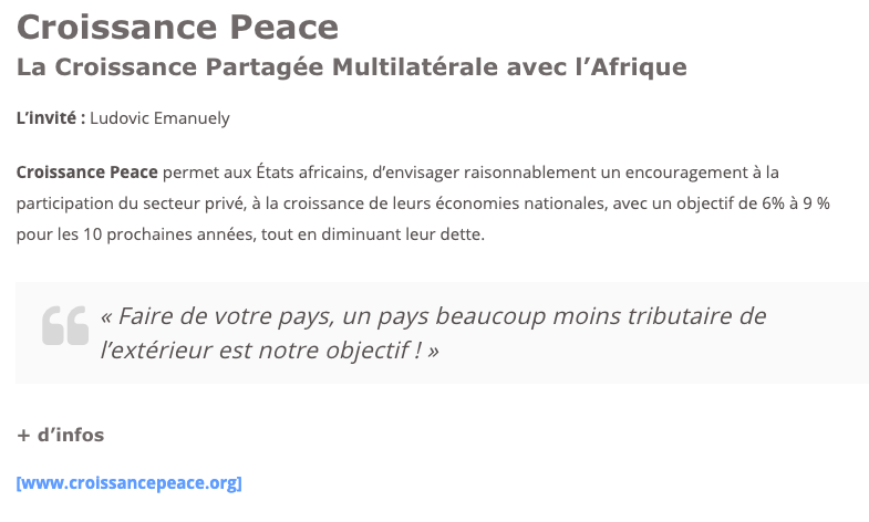 CroissancePEACE's tweet photo. La Radio Grand Ciel nous a invités pour une interview. Ce fut une occasion d’intervenir sur des sujets importants qui concernent l’Afrique, et de la contribution de Croissance PEACE sur le continent.
--
Écoutez l’interview :
https://t.co/5QPpruK76c
--
#croissancepeace #Afrique https://t.co/wP4Sec5TyT