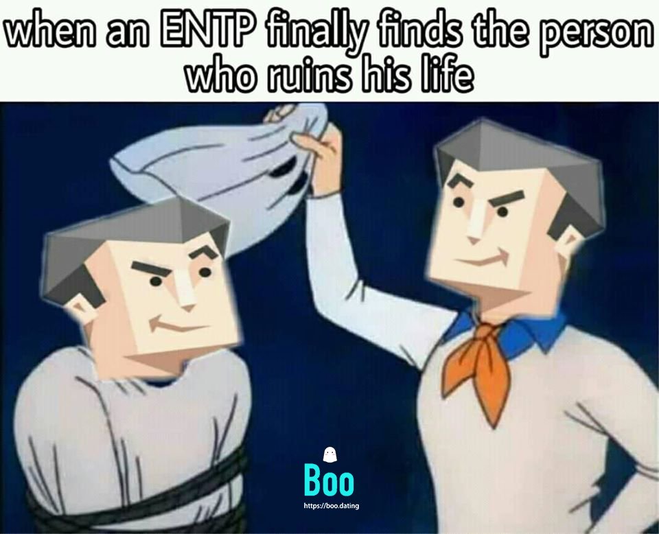 BooTheApp's tweet photo. When an ENTP finally finds the person ruining their life

#mbti #infj #infp #enfj #enfp #intj #intp #entj #entp #isfj #isfp #esfj #esfp #istj #istp #estj #estp #mbtimemes #entpproblems #entpstruggles #entpmemes #entpconfessions ##entpthoughts #personalitytypes #16types #boo https://t.co/iG8KCBfUOc