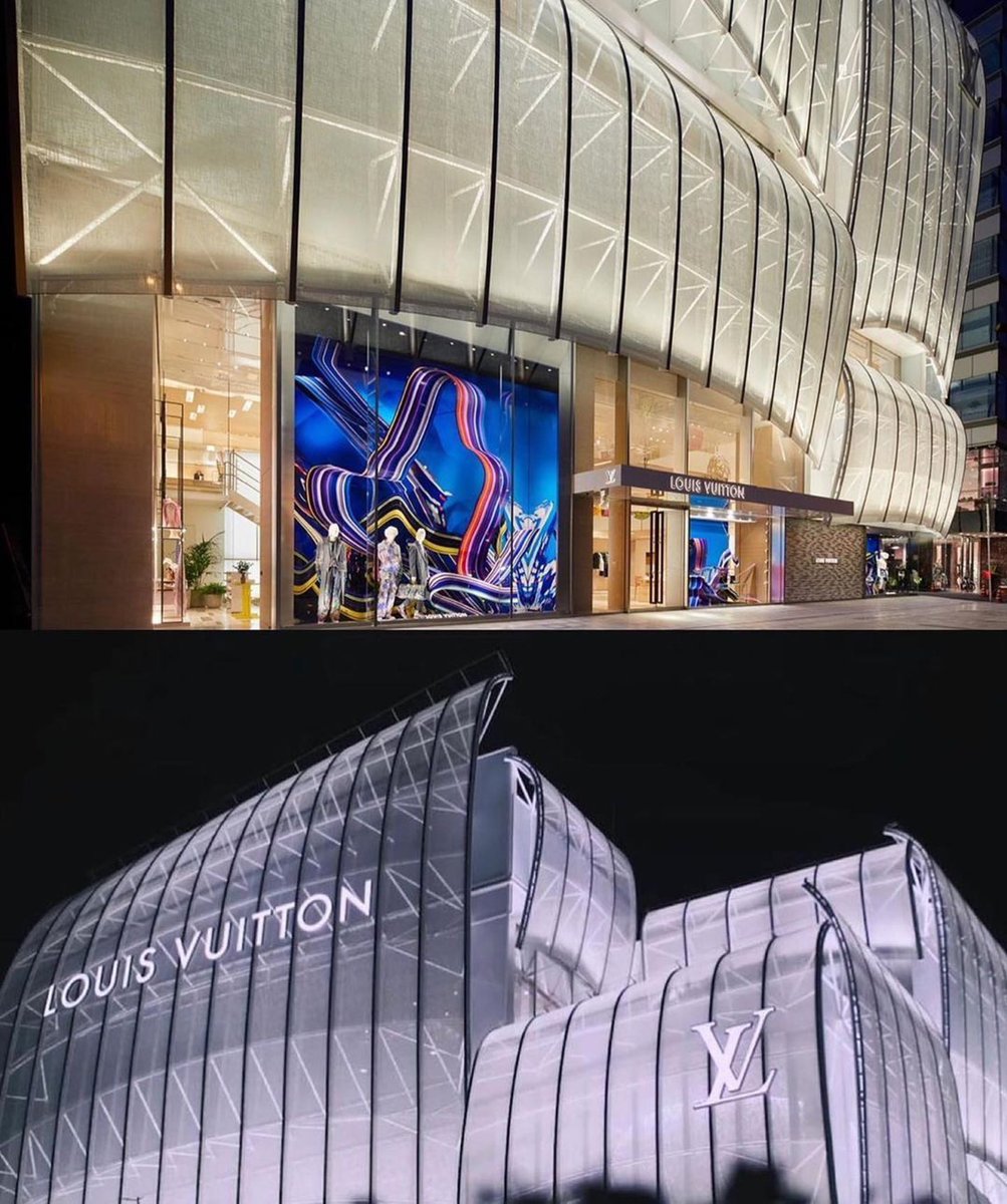Louis Vuitton Maison by Peter Marino, Shanghai  Facade architecture, Facade  design, Retail architecture
