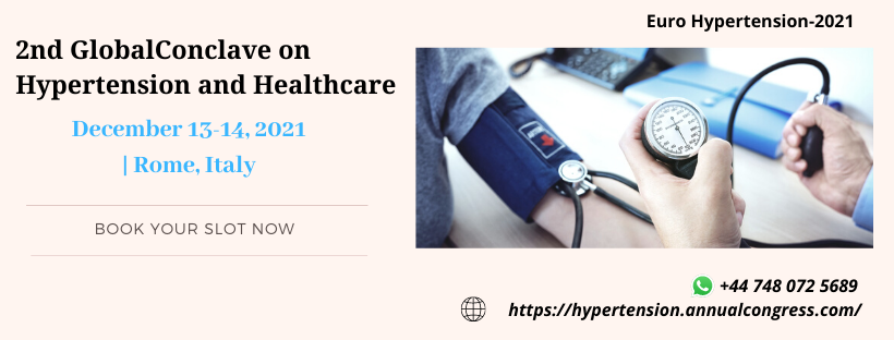hyper_2020's tweet image. W: bit.ly/3byjbcY
Announcement! Join the global conclave on #hypertension and #healthcare and explore your #researchpaper worldwide. Submit your abstracts now. WhatsApp: +447480725689
#Cardiology #healthy #health #psychology #Psychiatry #neuroscience