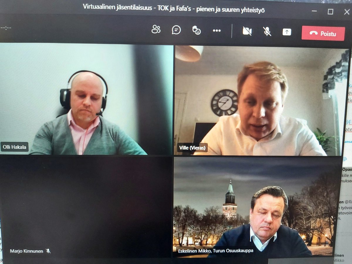 AMSiekkeli's tweet photo. @kauppakamaritku jäsenaamu ja aiheena @turunosk ja #fafas #yhteistyö. Ideana avata sitä, miten iso ja pieni organisaatio toimivat yhdessä #synergia.
@EskelinenMikko, Ville Myllyniemi, @ovehak
ja puhetta mm. siitä, miten tavoittaa ihmiset. Tuo puhuttaa aina busineksessa 🤔💡. https://t.co/MKrKIQU9q0