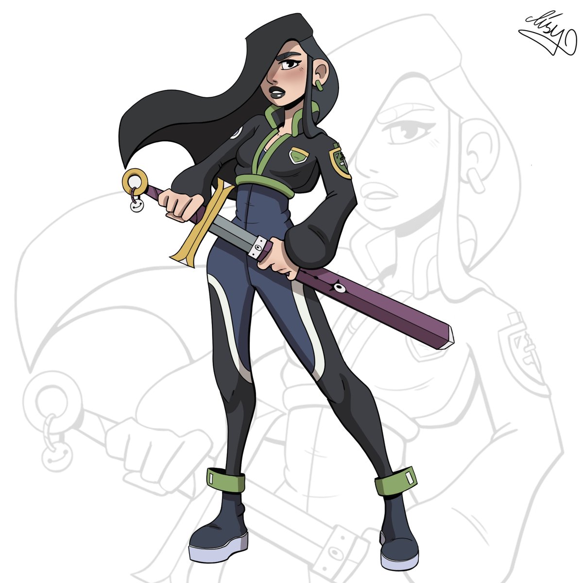 lisymoreno_'s tweet photo. Finishing the design of 'F', a new companion of adventures in 'Avocato Story'. Watch out, she's a tough one! #characterdesing #sketches https://t.co/f9sM9cYdLj