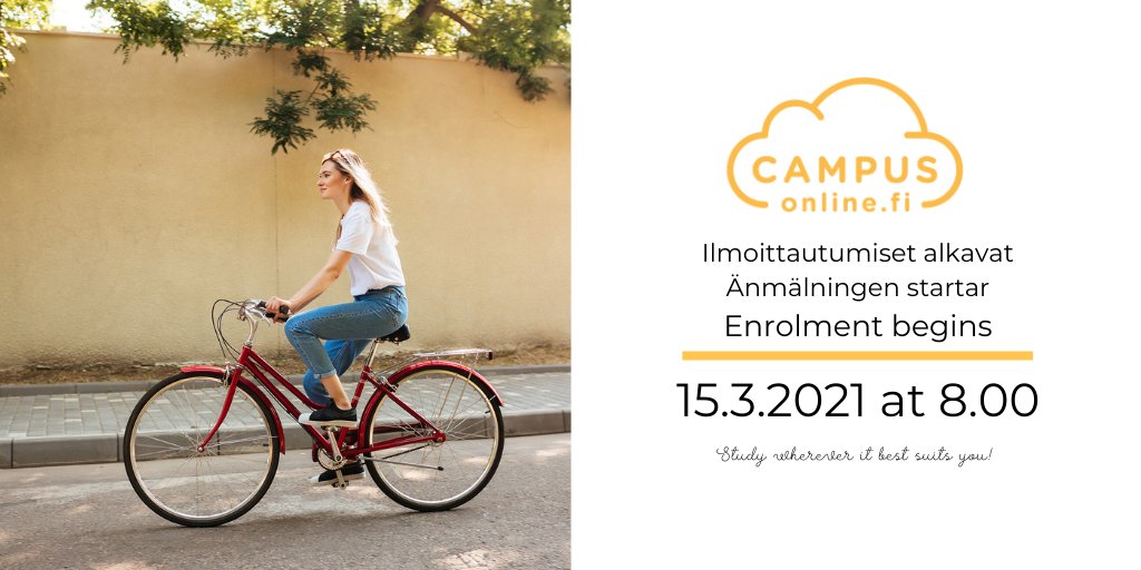 Kesän opintoihin ilmoittautuminen on käynnissä, vielä ehtii mukaan!