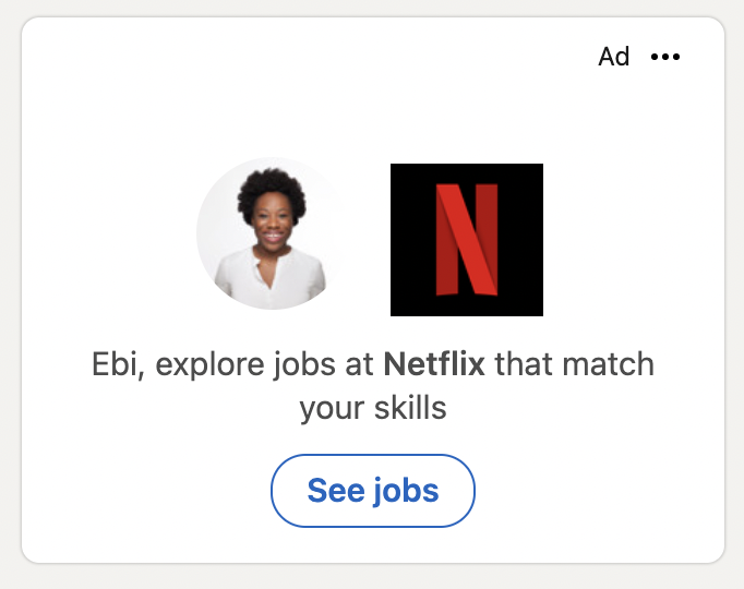 ebiatawodi's tweet photo. Oh @LinkedIn...this is like when you've already bought the item and then start seeing a billions ads of said item. https://t.co/37rjfTzSlD