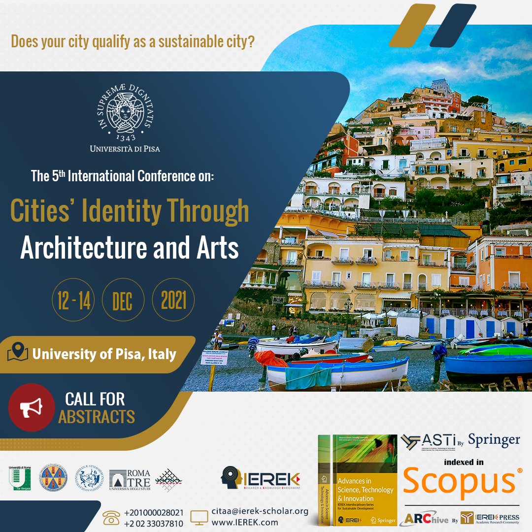 Does your city qualify as a sustainable city?
To discover more about sustainable cities, check out our conference topics here: ierek.com/events/CITAA-5…
 submit your abstract before the Deadline, here: ierek.com/events/CITAA-5…
#IEREK #CITAA #Springer #Scopus #SustainableCity