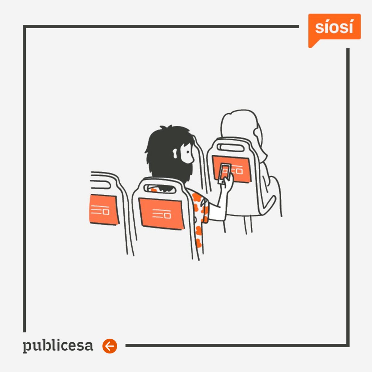 Publicesa's tweet photo. ¿Conoces el soporte que el público va a ver sí o sí? El mejor respaldo para tu anuncio. Un soporte que actúa sobre quien se sienta frente a él, sí o sí. Cuenta con unos cuantos minutos para impactar, seducir, interesar y mover a la acción a tu público. ⁣#publicidadenautobuses https://t.co/PeojlgwUMa