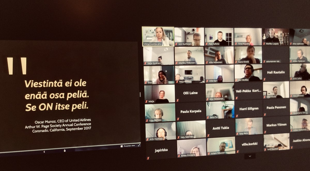 ”Viestintä ei ole enää osa peliä. Se ON itse peli.” <a href="/vilmaluo/">Vilma Luoma-aho</a> :n kanssa mennään strategisen vaikuttavan viestinnän ytimeen #jyuEMBA Menestyksen Strategiat -ohjelmassa. #menestyjohtajana #verkotuviisaasti