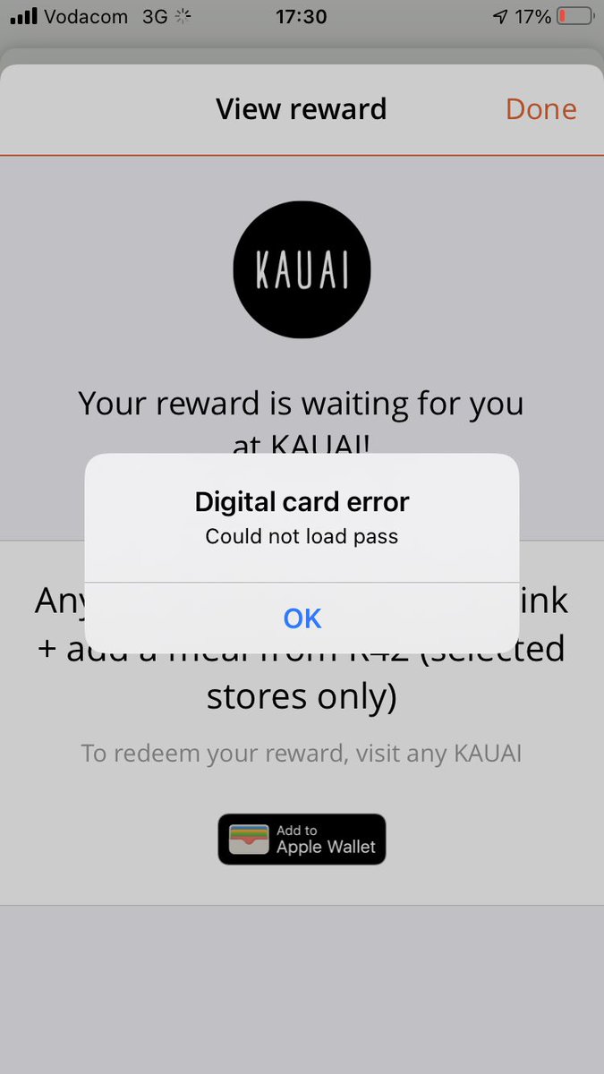 Well done <a href="/Vitality_SA/">Discovery Vitality</a> #rewardsfail