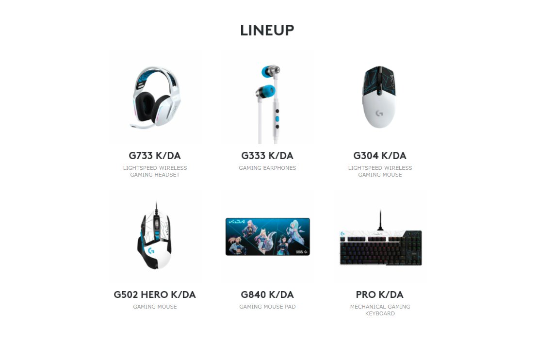 O Xrhsths りりぴちゅ Sto Twitter League Of Legends ロジクール G 発売日4月8日から G733 ヘッドセット 19 250円 G333 K Da イヤホン 6 490円 G304k Da マウス 5 610円 G502 Hero マウス 10 0円 G840 マウスパット 5280円 Pro キーボード