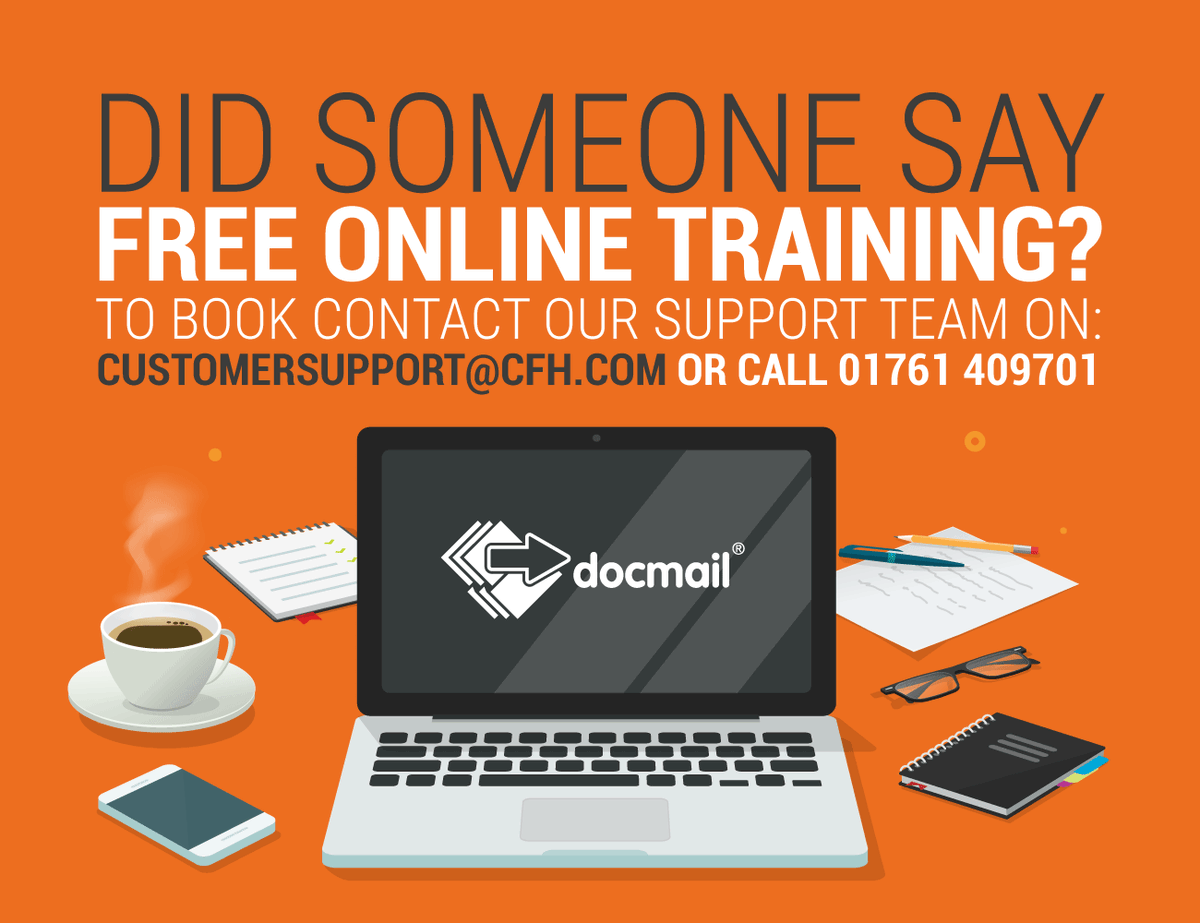 CFH_Docmail's tweet image. Did you know we offer free online training for our hybrid mail solution, Docmail?

#freetraining #printandpost #communications #heretosupportyou #support #Docmail