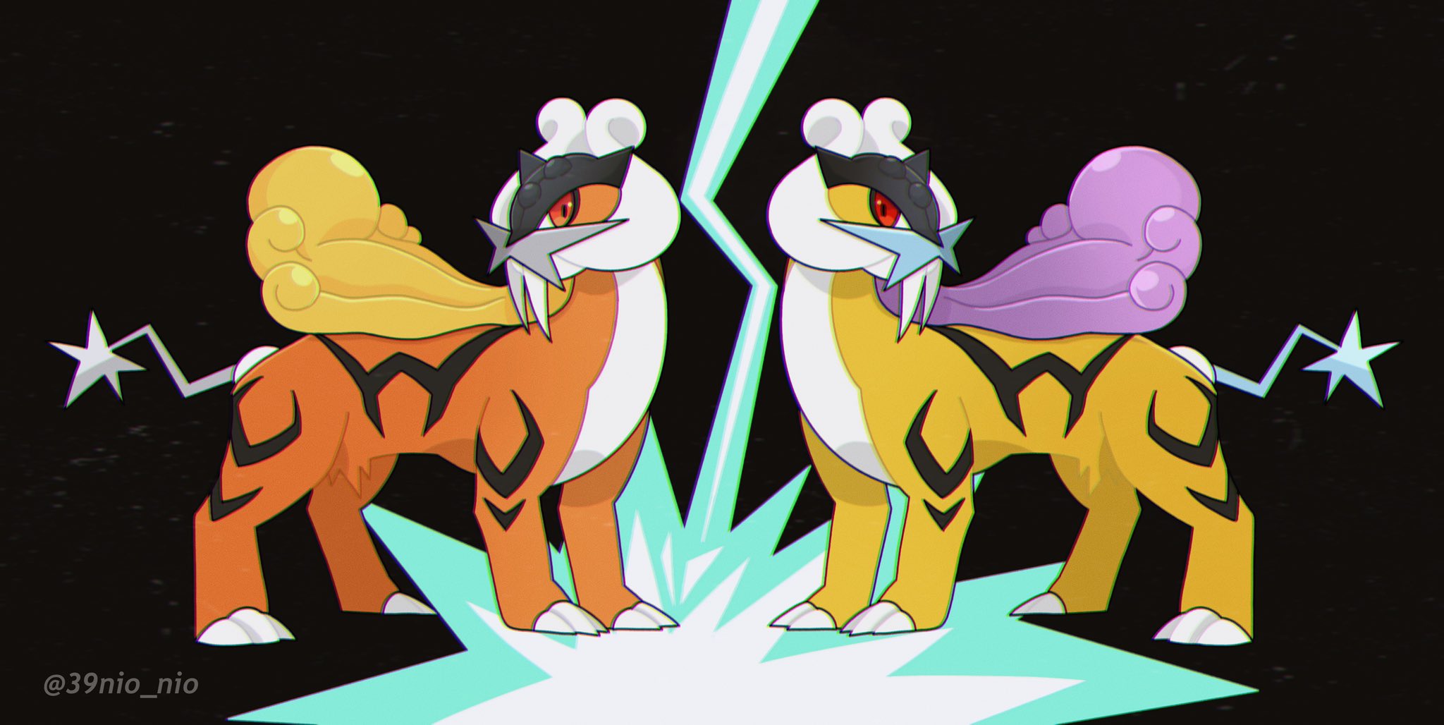 Xxvみくにおvxx ライコウ 色違いライコウ ポケモンイラスト ライコウ 今回は頑張って描いた T Co Jhfhrt2dnx Twitter