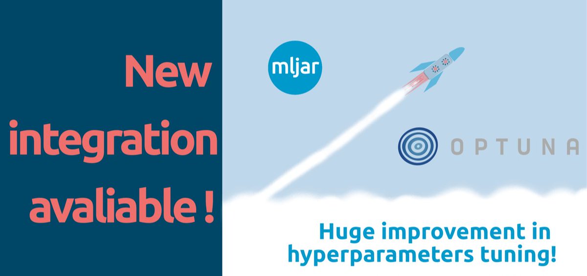 MLJARofficial's tweet photo. We added @OptunaAutoML for hyperparameters tuning in MLJAR AutoML
π https://t.co/bWwPqWq2c6
πThe final ML models are really good! ππͺπͺ
#MachineLearning #DataScience #AutoML #MLJAR https://t.co/B8LECdUNhY