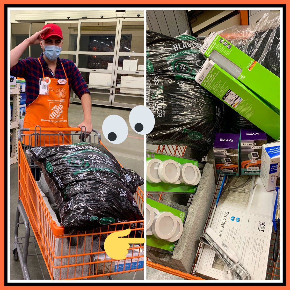 KimSharman3's tweet photo. Look at Fernando GET in Action! Fully engaged with HAM to recover over $500 under the bags of mulch! Awesome job #1846proud #GETinaction @EddiePereida101 @BerumenNaz @catelyn_sober @NoraDelai https://t.co/k4GYnUiG6D