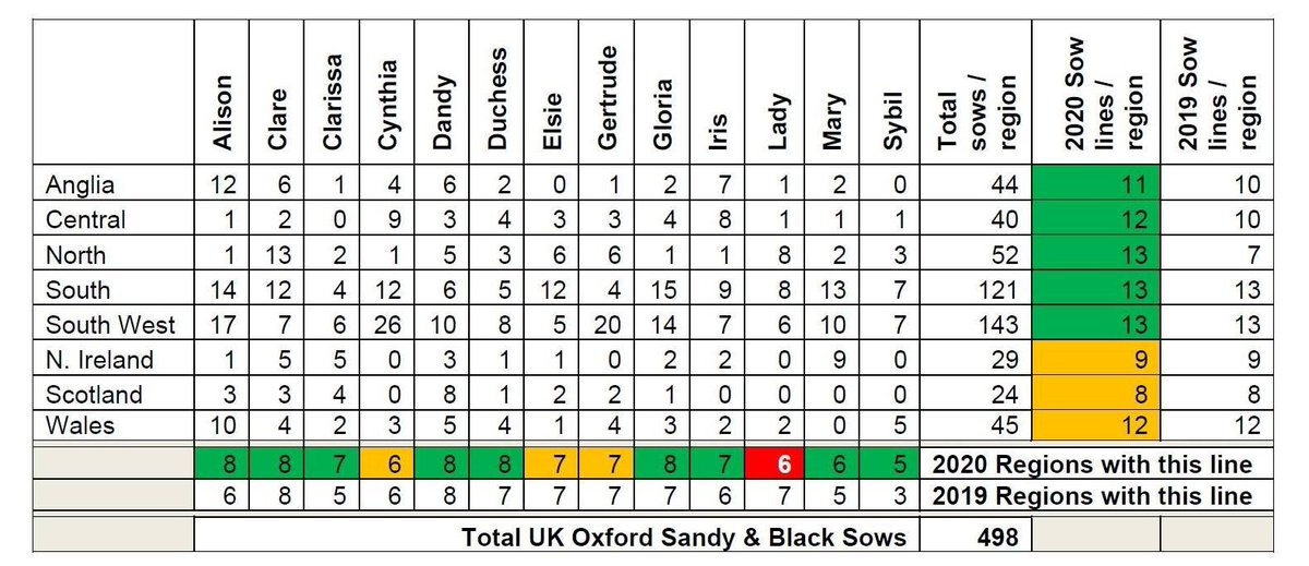 OxfordPig's tweet photo. @BritishPigAssoc showing us where our bloodlines are and what they are doing.  We are proud to say since the launch of the #OSBPG Genetic Spread Allowance last year we have seen a significant change in geographical locations of bloodlines and adding members to the #BPA https://t.co/lgbM2ZBjdz