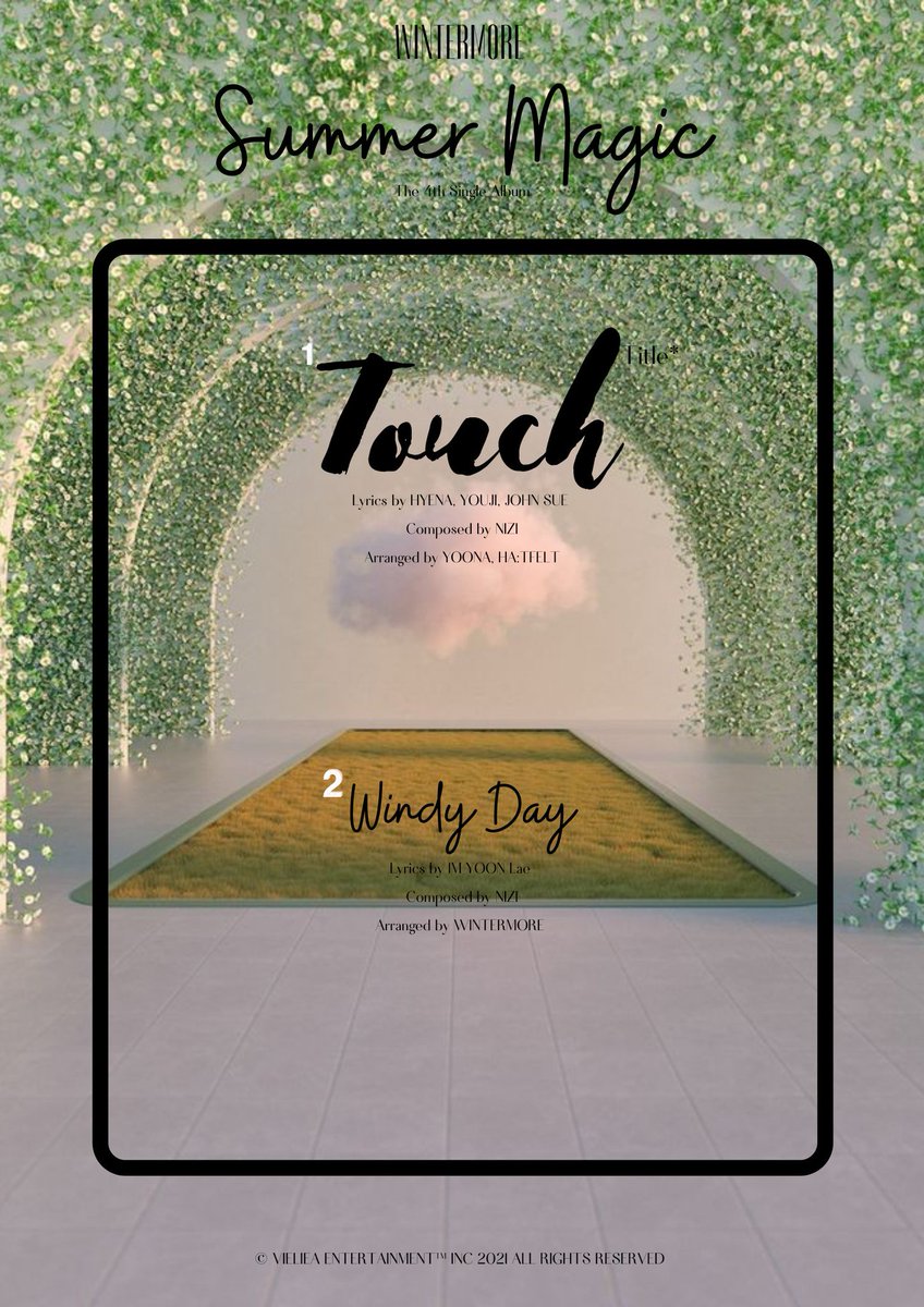 vl_ent_'s tweet photo. WINTERMORE 'Summer Magic'
The 4th Single Album
-TRACKLIST-
With the Title Tracks, TOUCH and Windy Day
2021.0?.??
#WINTERMORE https://t.co/eo4FhpNft4