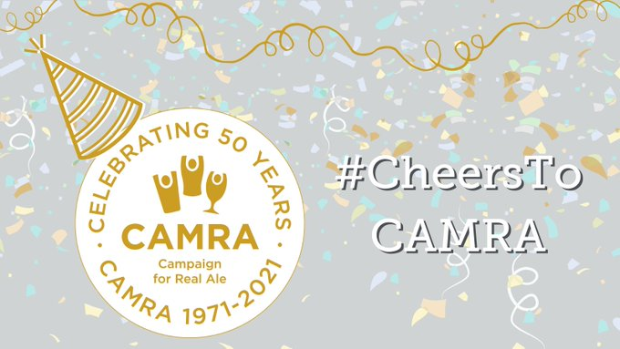 covcamra's tweet photo. Today is @CAMRA_Official 50th anniversary. Join us in saying #CheersToCAMRA on their birthday 🍻🎂 Have a beer from local Coventry breweries  @ByattsBrewery @DhillonsBrewery  @Mashionistas Twisted Barrel @RitchieBos &amp; Triumph @Coventry2021 https://t.co/FOWMAMfFpb