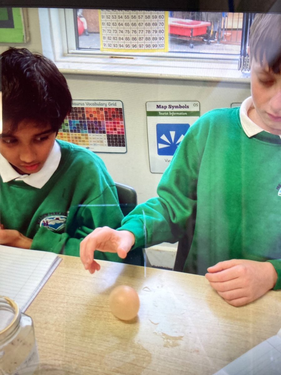MPATilehurst's tweet image. Leon and Idrees from chestnut class have done the naked egg experiment and it worked. They now have a bouncy egg!! 🥚 #scienceweek #bouncyegg #eggcellentwork #eggciting