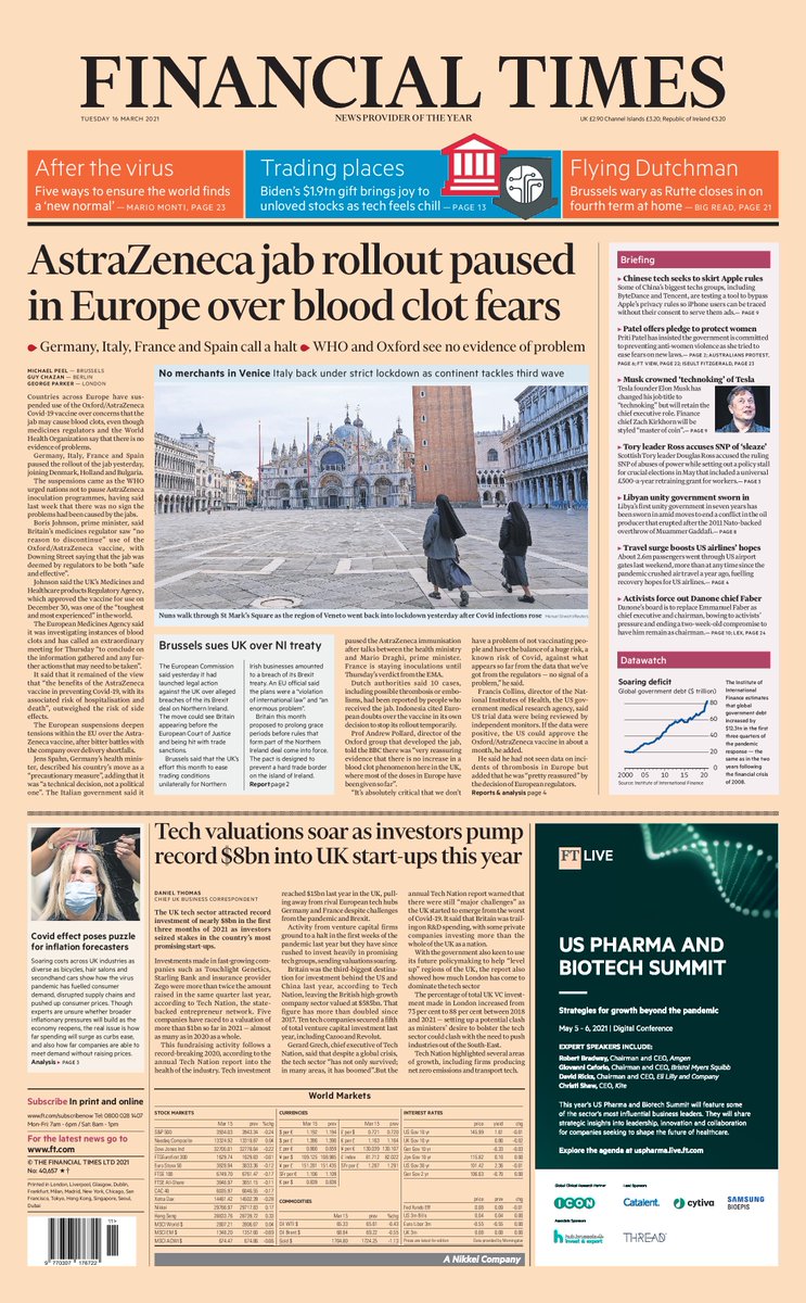 TechNation's tweet photo. "Tech valuations soar as investors pump a record $8bn into UK startups this year"

The Tech Nation Report 2021 is featured on the front page of today's @FT 🤩💪

Read the report in full: https://t.co/O3dZBIUCFL https://t.co/eJfp7Gn5w1