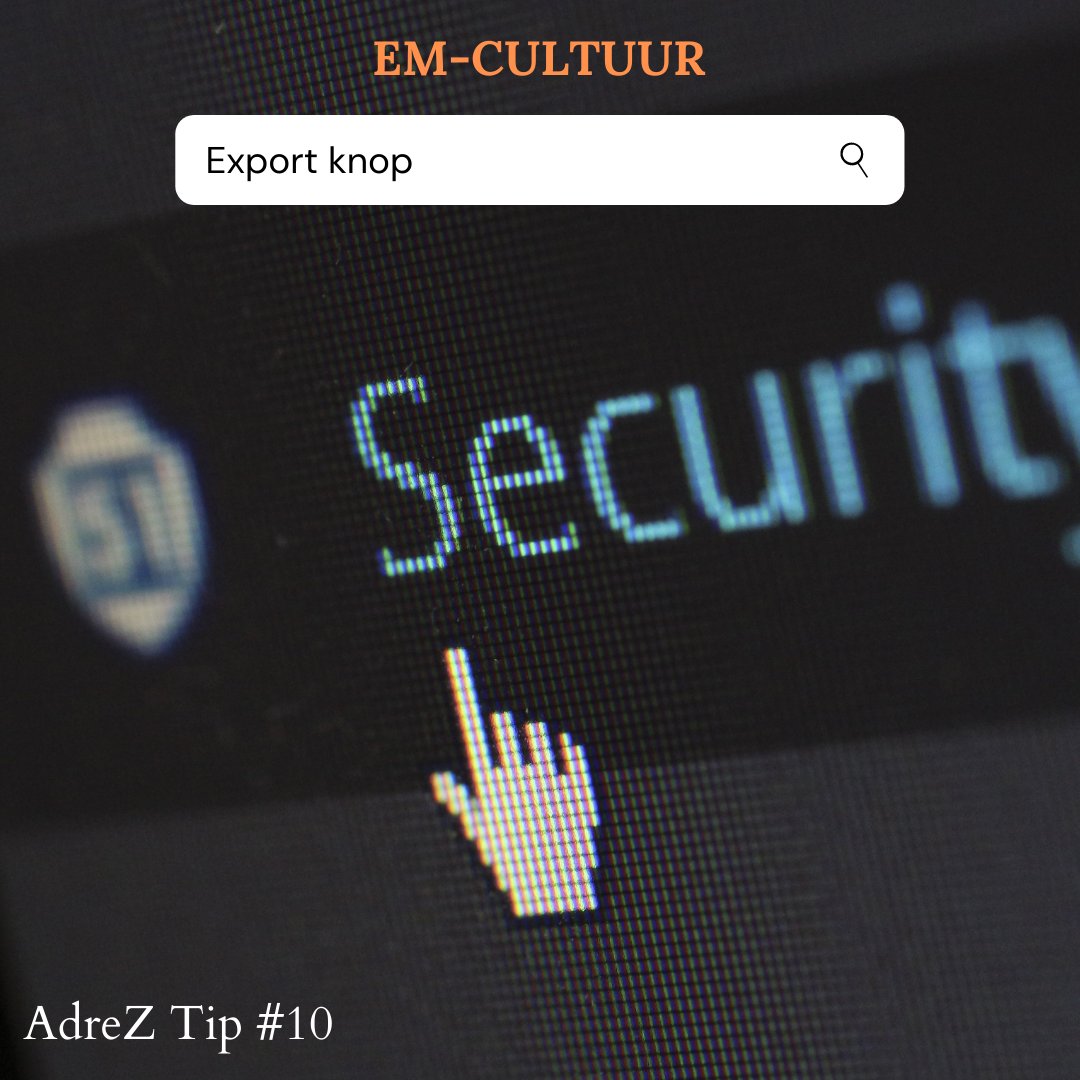 Tweede tip! In AdreZ beheer je zakelijke relaties en daarbij allerlei relevante gegevens. Het is daarom belangrijk dat je een goed overzicht hebt welke gebruikers er toegang hebben tot het bestand en wie er selecties mag exporteren. De rechten zijn per gebruiker instelbaar!