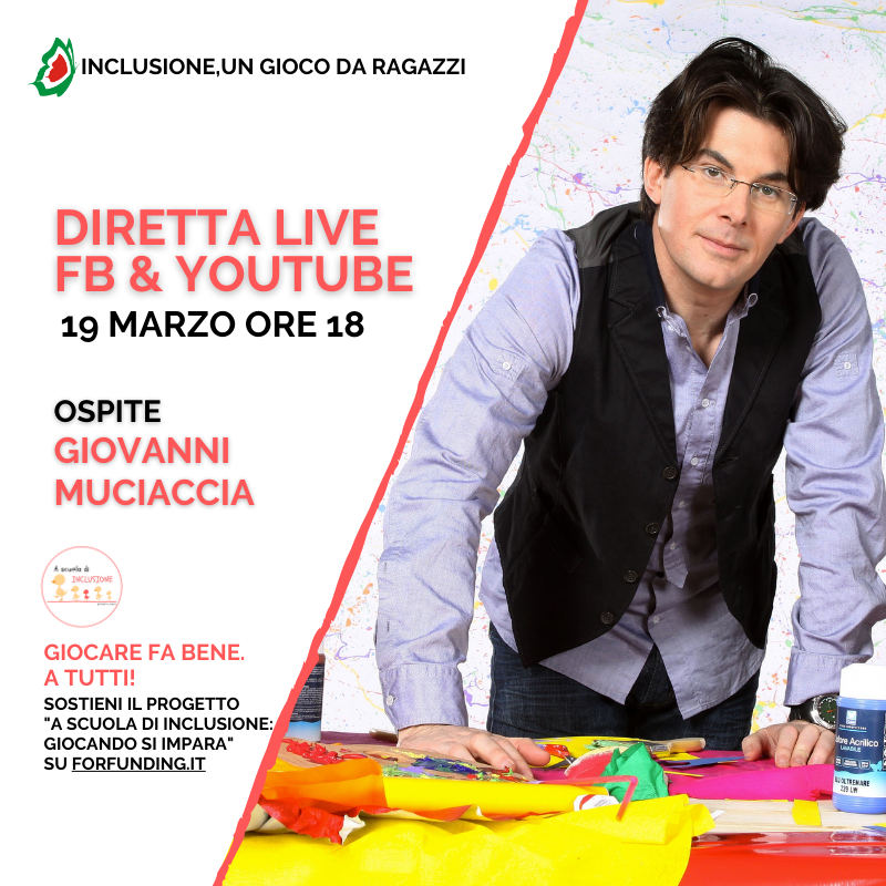 Venerdì 19 marzo alle 18 vi aspettiamo per il 4° live di 4 LIVE - INCLUSIONE, UN GIOCO DA RAGAZZI!

Sarà l'occasione per festeggiare tutti i #papà e raccontare il progetto "A scuola di inclusione: giocando si impara" insieme a #GiovanniMuciaccia!

youtube.com/watch?v=0zwiDO…