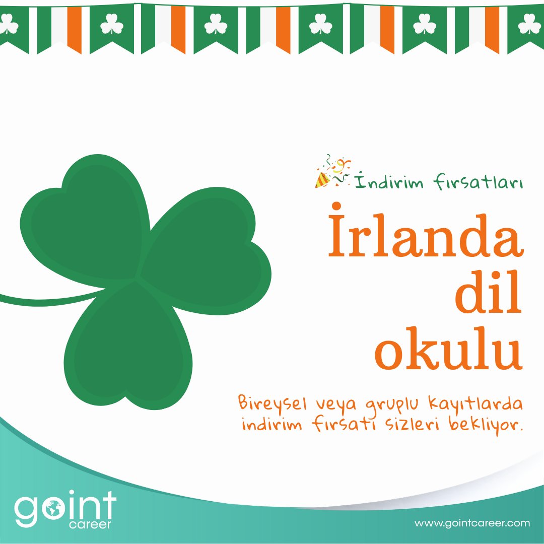 gointcareer's tweet photo. 🇨🇮İrlanda'da hem dil okulunda eğitim alıp hem de çalışabileceğinizi biliyor muydunuz?

Dublin ve Drogheda olmak üzere iki farklı şehir tercihiyle İrlanda'da dil eğitimi alabilirsiniz.
İrlanda dil okullarında indirim fırsatları devam ediyor.🎉
🍀#irlanda #languagestudent #dublin https://t.co/BmrOKoiPoa