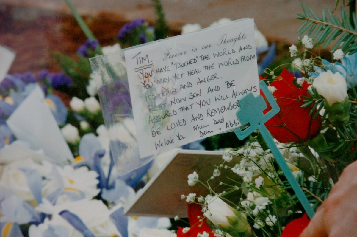 warringtonnews's tweet photo. Today marks 28 years since the Warrington bombing, in which 12-year-old Tim Parry and three-year-old Johnathan Ball were killed. We remember them today, and every day. https://t.co/hOJ9vYfOqZ