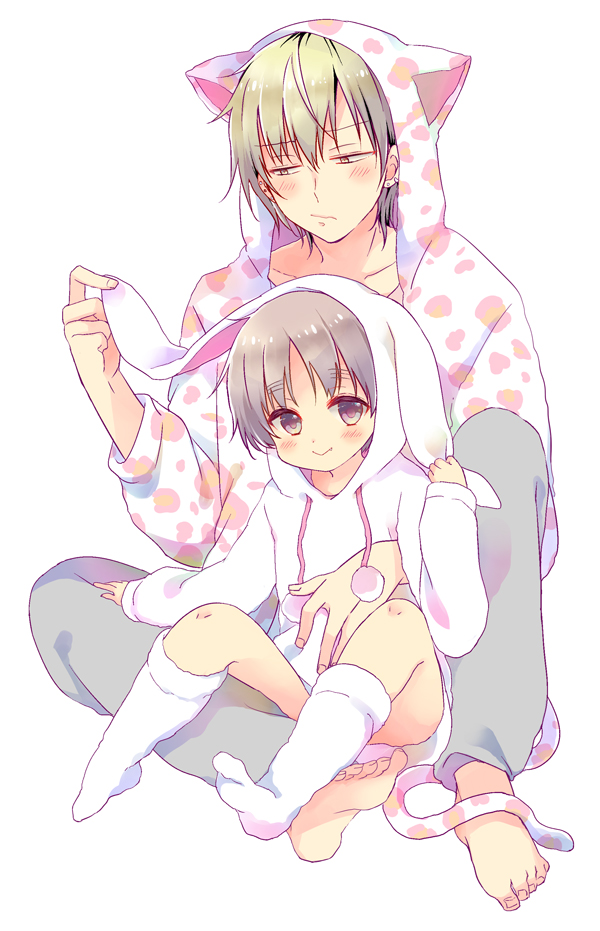 優人とソラは2人ともピンク似合うね～🥰桜色で春っぽく～🌸 