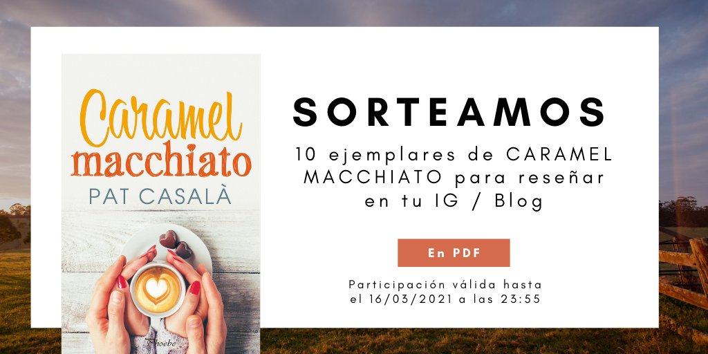 PhoebeRomantica's tweet photo. ✨¡Atención, chicas! SORTEAMOS 10 PDFs para reseñar para bloggers e Instagrammers 

☕ Sigue a @PhoebeRomantica
🧡 Dale a "me gusta"
🐴 Haz RT
📙 Responde a este mensaje con "participo" + la URL de tu blog / Instagram 

🤗 Solo para blogs (+500seg) y Bookstagramers (+800 seg) https://t.co/CTllUiZX83