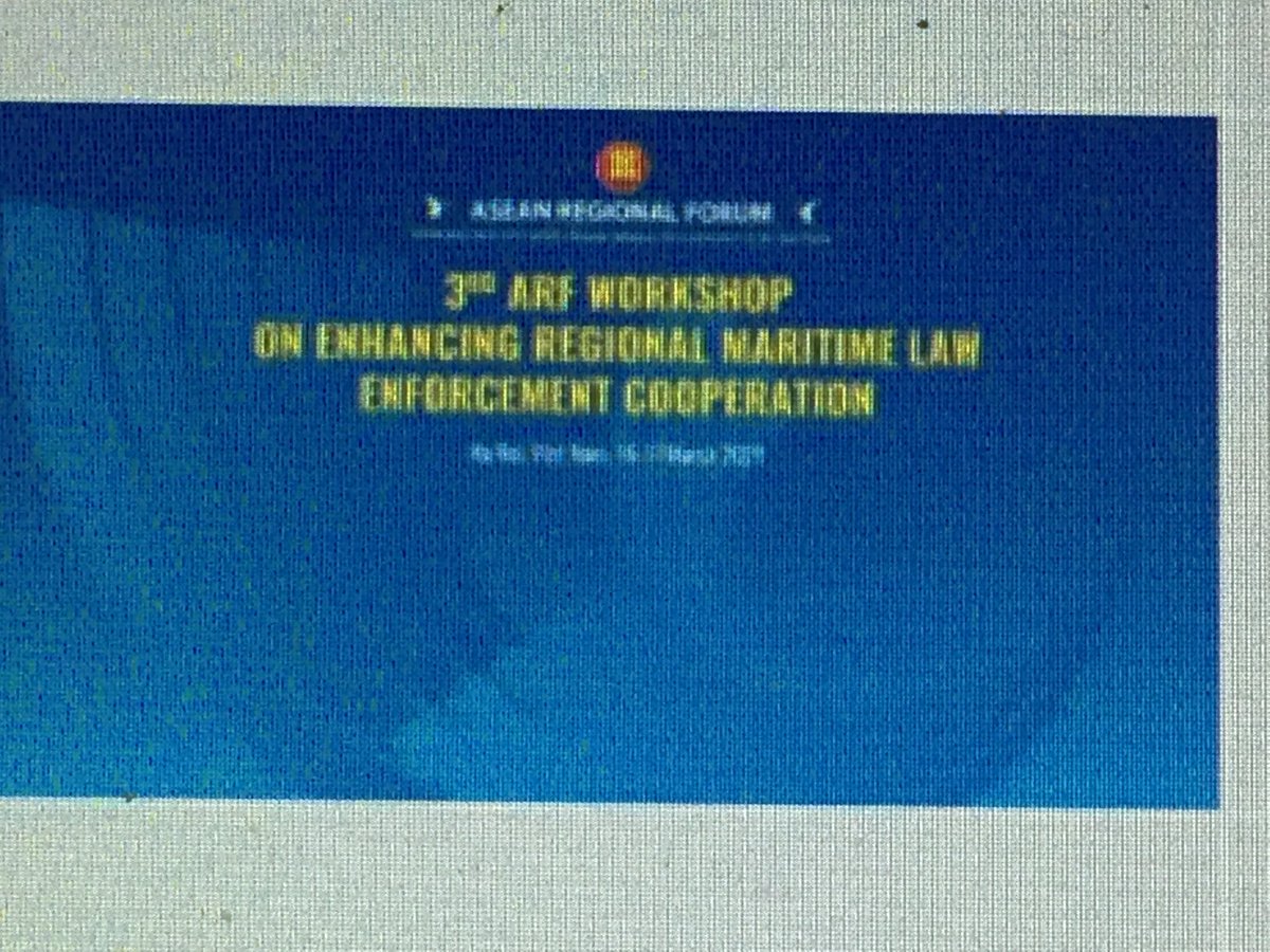 Happening now the 3-ARF Workshop on MLE and Cooperation with a presentation of ⁦@EUCrimario⁩ and its exchange tool #IORIS to promote Maritime Domain Awareness in Indo Pacific ⁦<a href="/EUAmbASEAN/">EUAmbASEAN</a>⁩ <a href="/Eeas/">eduardo astudillo</a> ⁦@CMR_EU⁩ <a href="/ASEAN/">ASEAN</a>