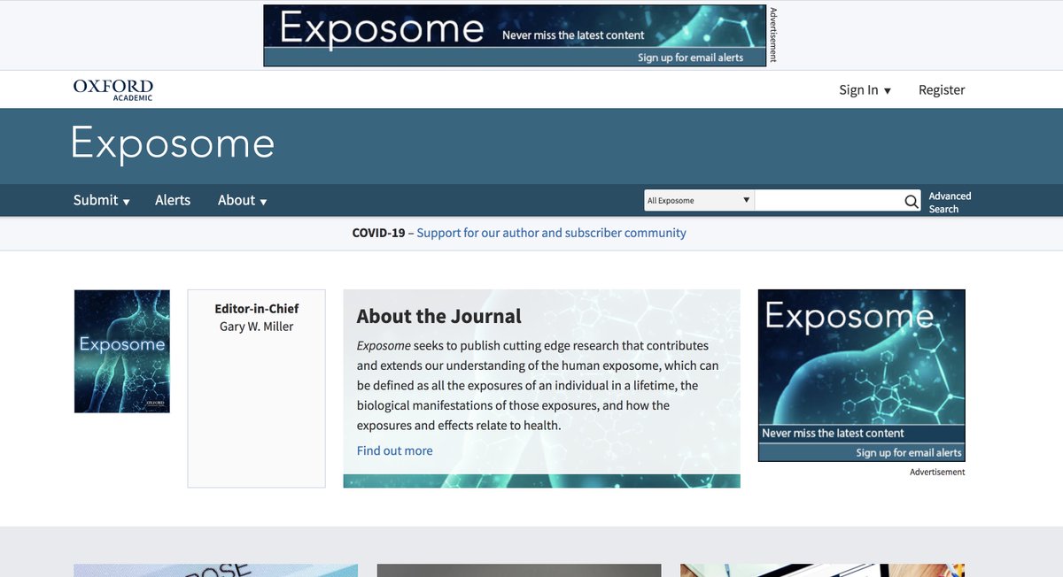 Innovative Exposomics at ColumbiaPublicHealth (@exposome) on Twitter photo It is official. The new journal Exposome has launched. Published by Oxford University Press. #exposome academic.oup.com/exposome <a href="/chiragjp/">Chirag Patel</a> <a href="/PollittKrystal/">Krystal Pollitt</a> <a href="/vrmlnroel/">Roel Vermeulen</a> <a href="/ESchymanski/">Emma Schymanski</a> <a href="/ben_warth/">Benedikt Warth</a> <a href="/GaryWMiller3/">Gary W Miller</a> It is official. The new journal Exposome has launched. Published by Oxford University Press. #exposome academic.oup.com/exposome <a href="/chiragjp/">Chirag Patel</a> <a href="/PollittKrystal/">Krystal Pollitt</a> <a href="/vrmlnroel/">Roel Vermeulen</a> <a href="/ESchymanski/">Emma Schymanski</a> <a href="/ben_warth/">Benedikt Warth</a> <a href="/GaryWMiller3/">Gary W Miller</a>