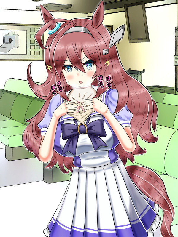 とりあえずミホノブルボン完成～、多分本来はここまで顔の変化ないのが売りのキャラクター(無表情)なんだけど、そこは創作ということで許してくださいm(__)m
肉まんとめっちゃ格闘するブルボンを想像したらこんなんになっちゃったんだ。(*'▽`*)
#ウマ娘プリティーダービィー #ミホノブルボン 