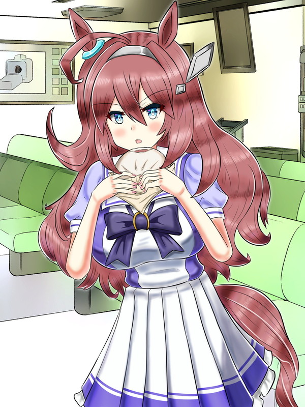 とりあえずミホノブルボン完成～、多分本来はここまで顔の変化ないのが売りのキャラクター(無表情)なんだけど、そこは創作ということで許してくださいm(__)m
肉まんとめっちゃ格闘するブルボンを想像したらこんなんになっちゃったんだ。(*'▽`*)
#ウマ娘プリティーダービィー #ミホノブルボン 