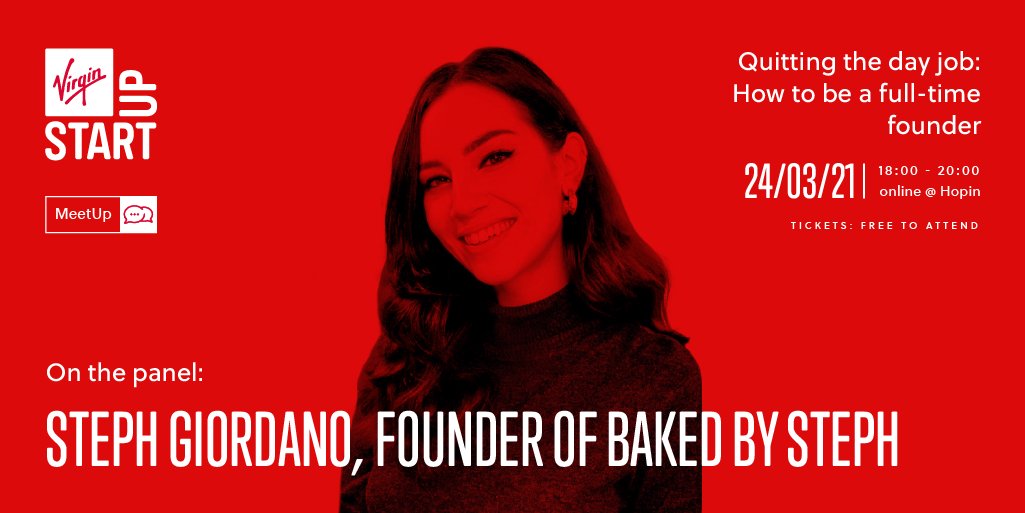 Steph Giordano, founder of <a href="/Baked_by_Steph/">Baked by Steph</a> began her career in the fashion industry, and pivoted to full-time baking for a living after initially cultivating her passion around her day job.

#startups #founders #webinars