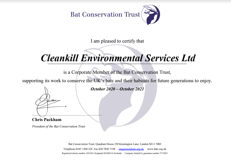 cleankilluk's tweet photo. Pleased to announce we have renewed our corporate membership of the @_BCT_. #supporttheenvironment #protectourbats https://t.co/AFHoBkOWAM