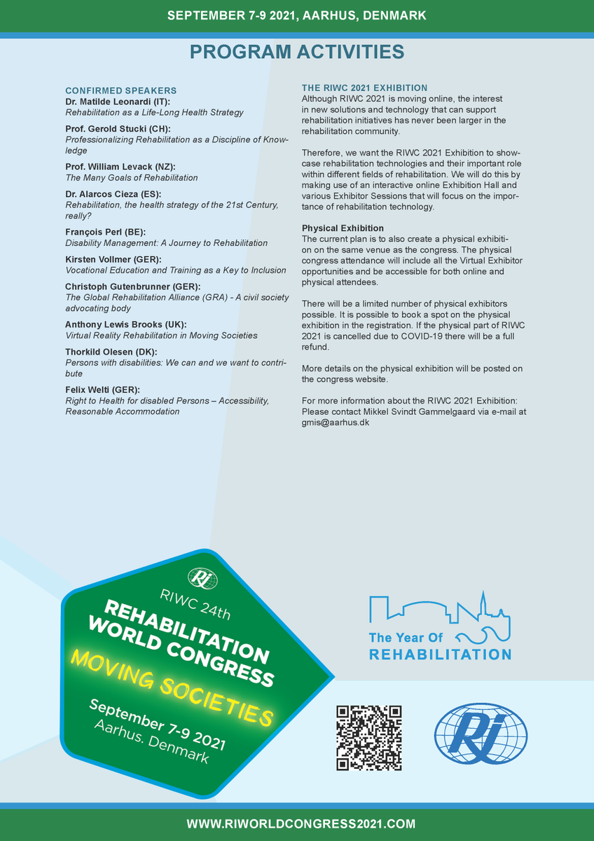 Remember that:
a) #RIWorldCongress2021 will be a virtual congress (with limited physical access if possible).
b) The deadline for submission of abstracts is 31 March 2021.

More: riworldcongress2021.com/abstracts-subm… 

Spread the word to make the congress a truly global event #movingsocieties