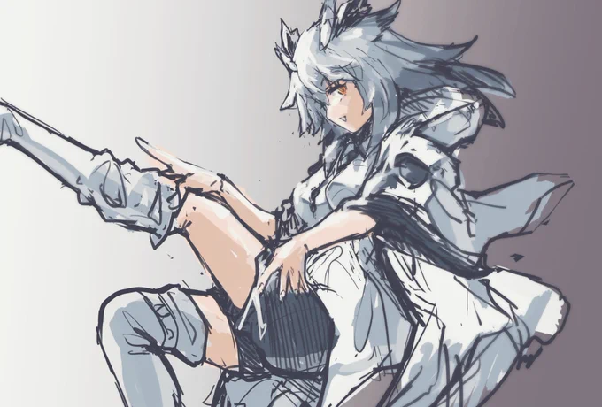 フィリオプシス
#アークナイツ版深夜の真剣お絵かき60分一本勝負 
#アークナイツ 