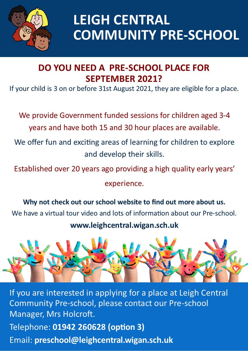 A message from our lovely preschool 😊
Please share 🤗 ⁦<a href="/WiganCouncil/">Wigan Council</a>⁩