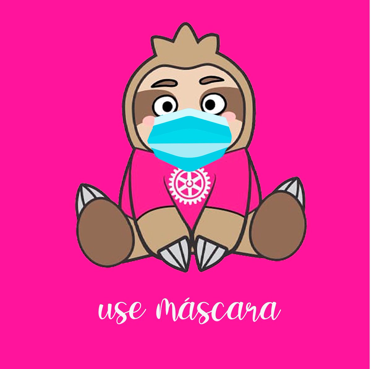rotaract4530's tweet photo. Paçoquinha de máscara passando na sua timeline pra lembrar de não esquecer a máscara na hora de sair de casa, os casos de #covid19 estão em alta e se proteger é essencial. https://t.co/9bLHWqOrME