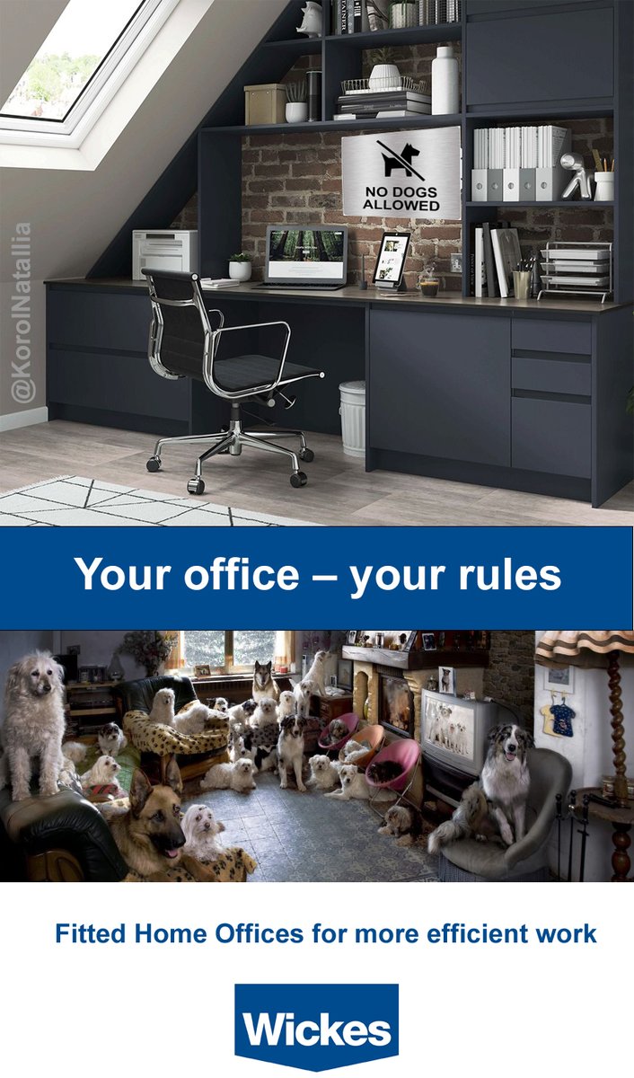 KorolNatallia's tweet photo. Your office – your rules
From design to installation, 44 inspiring fitted home office ideas from @Wickes. My work for @OneMinuteBriefs #WickesFromHome https://t.co/VRxdtAcOfB
