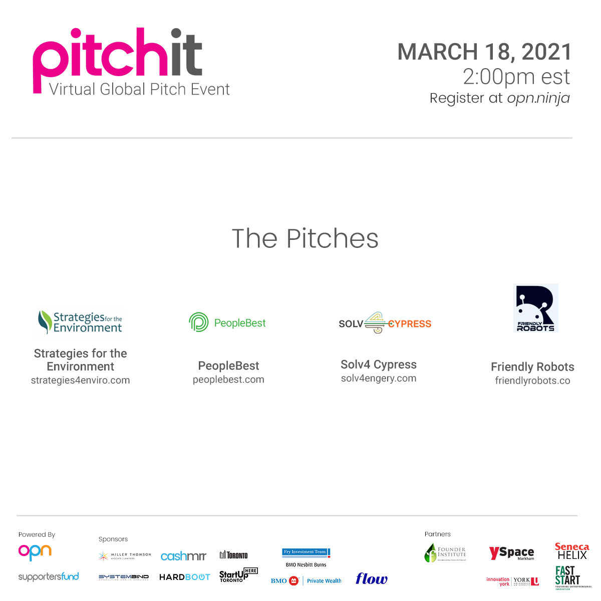 Opeoplenetwork's tweet photo. Will these startups make it to the #PitchitSkiptheline shortlist for March 25? Listen to their pitches on March 18!
Register today! - https://t.co/Oe29qcHwe4
#startups #startup #innovation #venturecapital #fintech #entrepreneurship #OPN #startupgrind #startuplife #startuppitch https://t.co/Cn4SZsMpQF